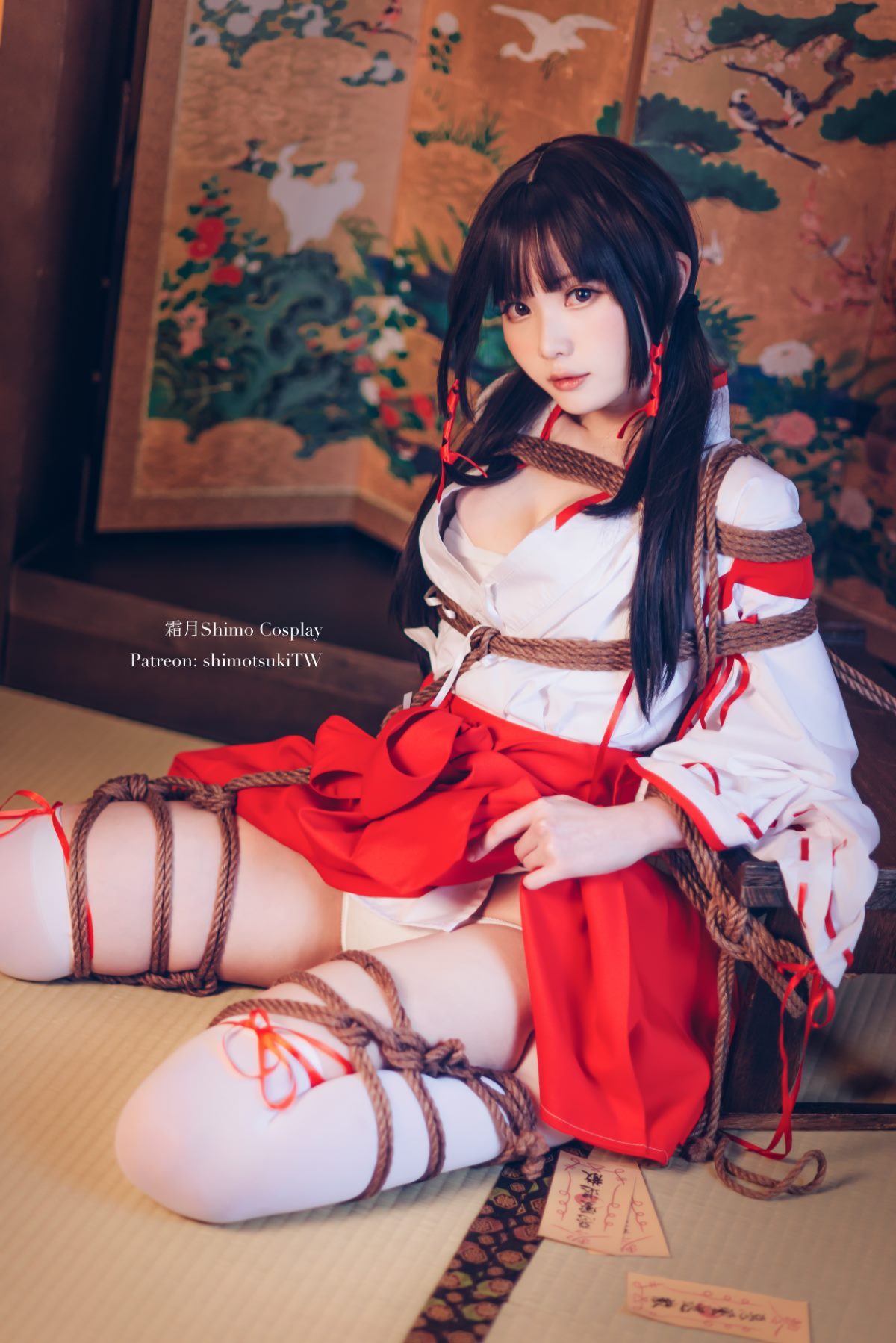 Coser@霜月shimo Vol 033 巫女捆绑 0013