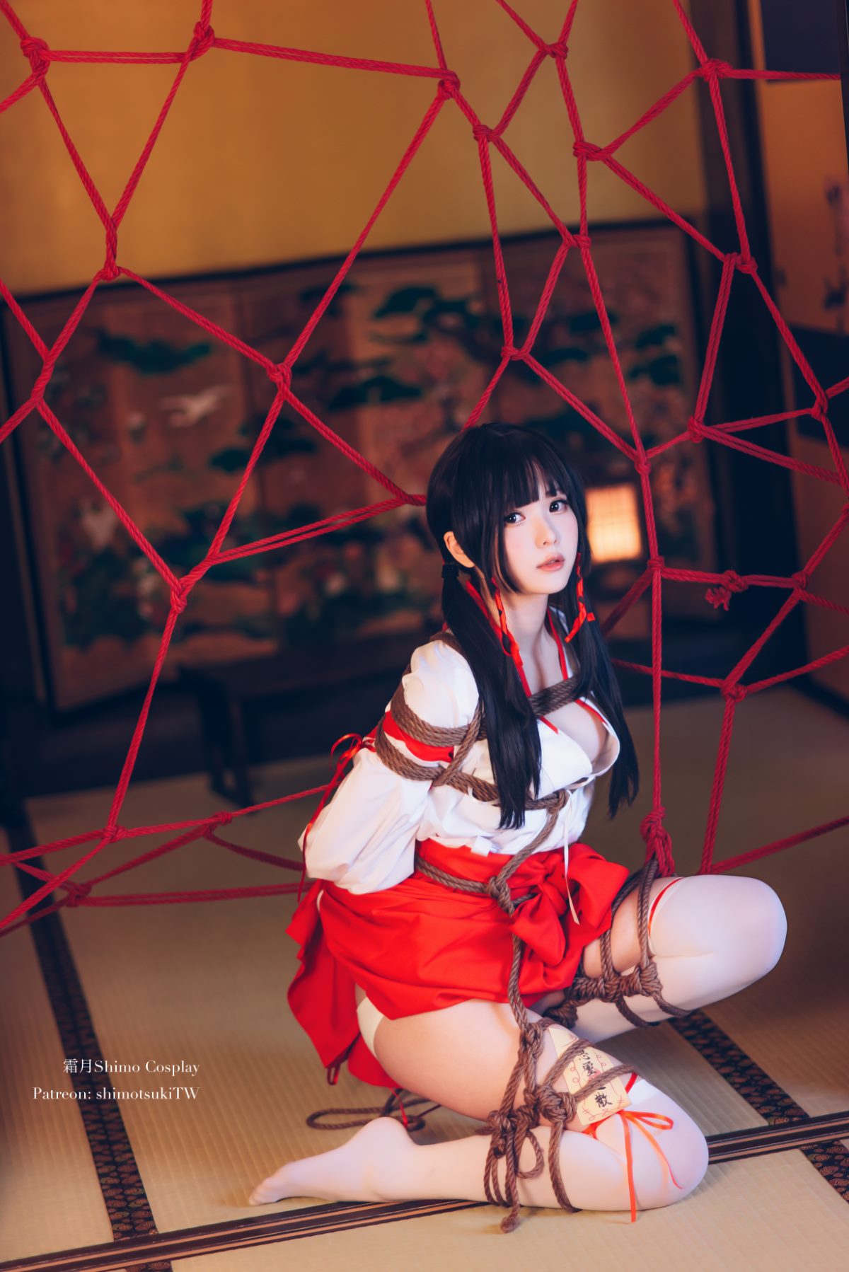 Coser@霜月shimo Vol 033 巫女捆绑 0017