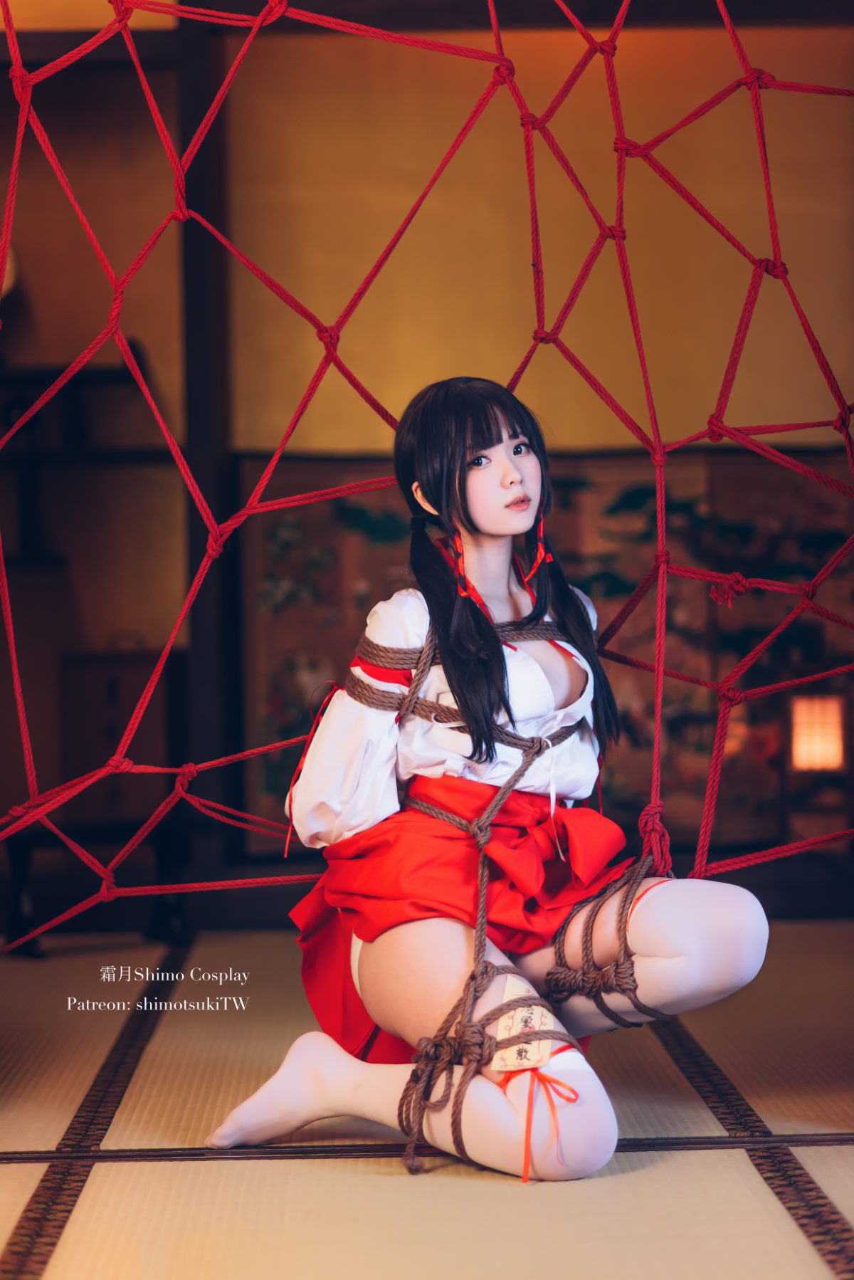 Coser@霜月shimo Vol 033 巫女捆绑 0018