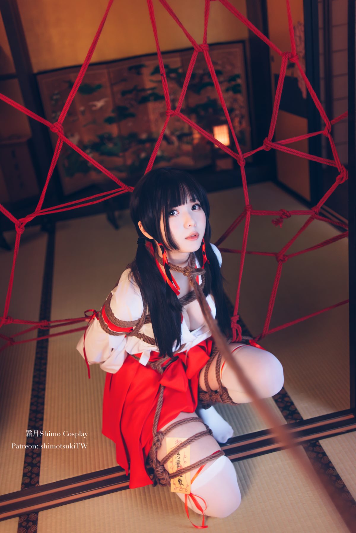 Coser@霜月shimo Vol 033 巫女捆绑 0022