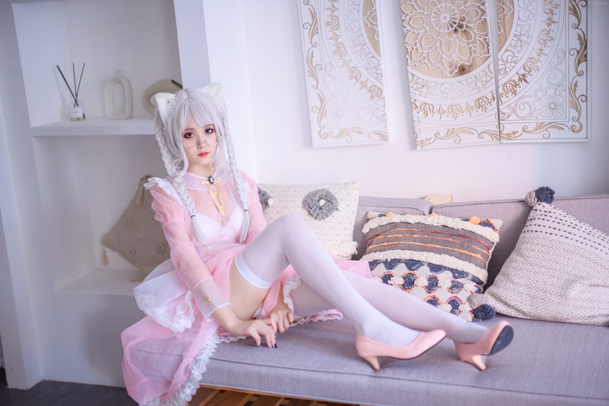 Coser@Akisoso秋楚楚 Vol 023 粉色透明女仆 0002 4092926025.jpg