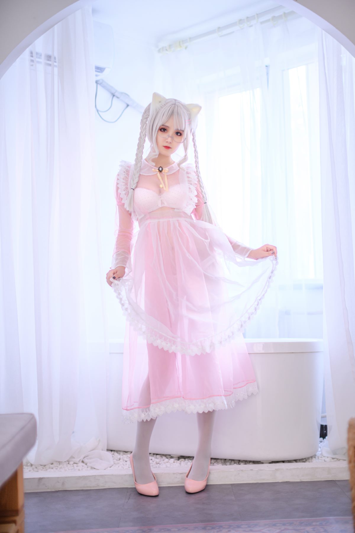 Coser@Akisoso秋楚楚 Vol 023 粉色透明女仆 0005 5915197982.jpg