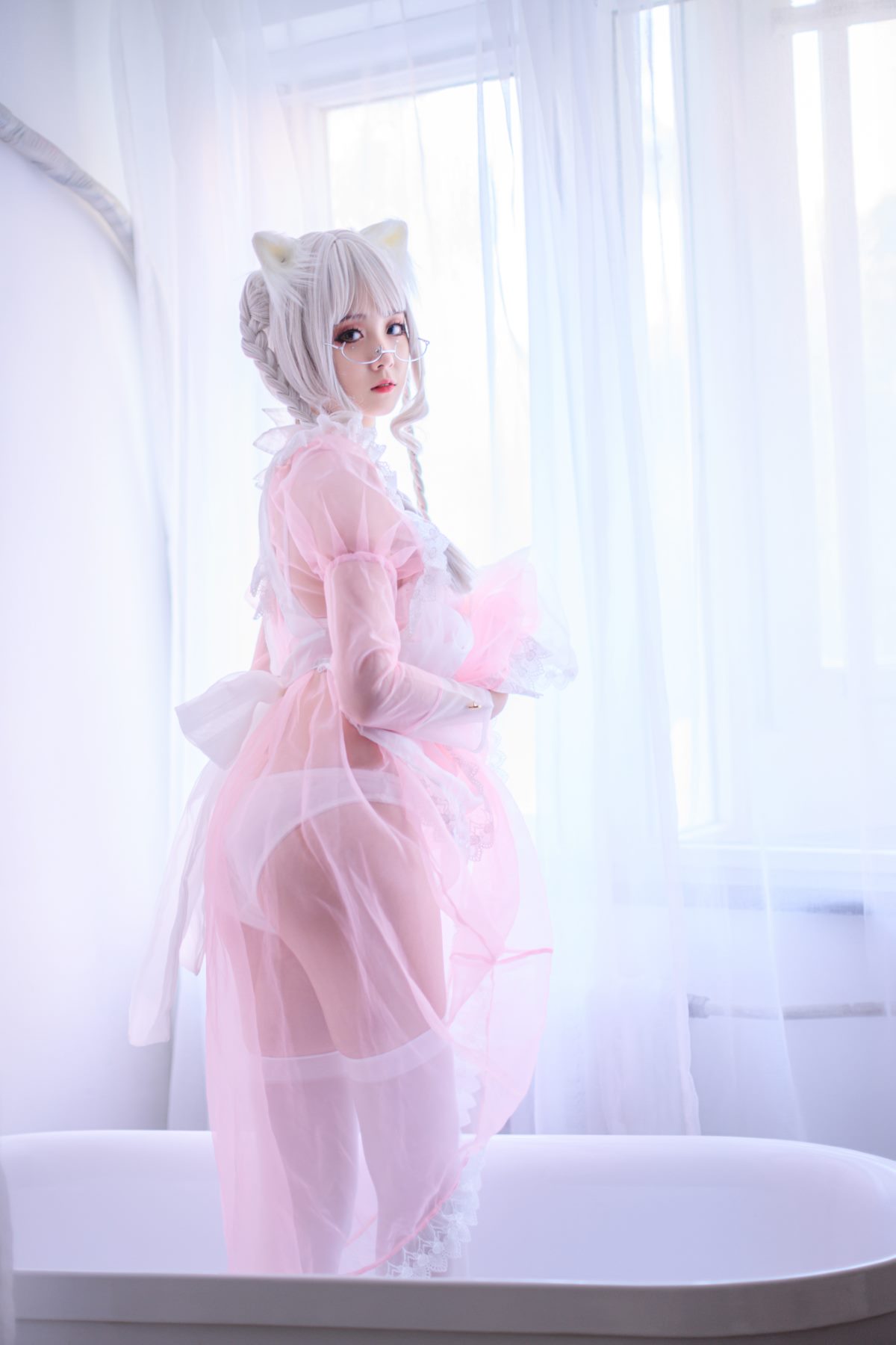 Coser@Akisoso秋楚楚 Vol 023 粉色透明女仆 0009 6142837458.jpg