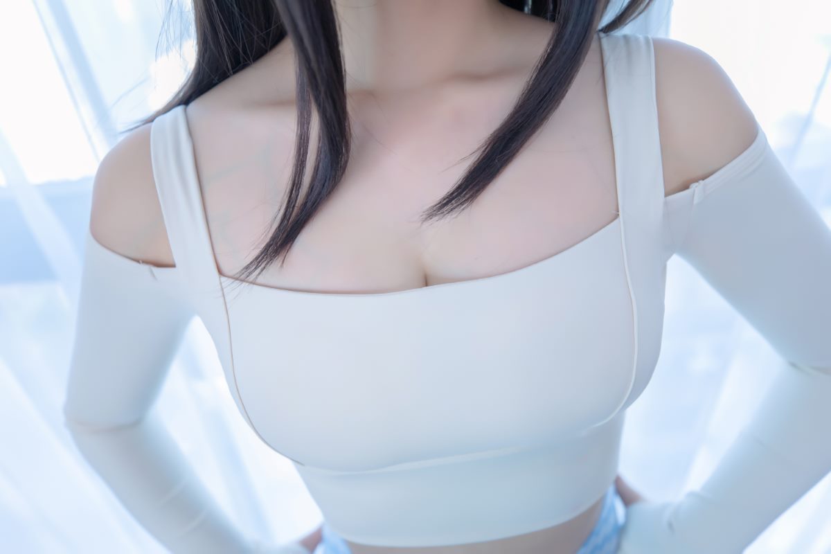 Coser@神楽坂真冬 Vol 083 蓝白格 0071 8502210004.jpg