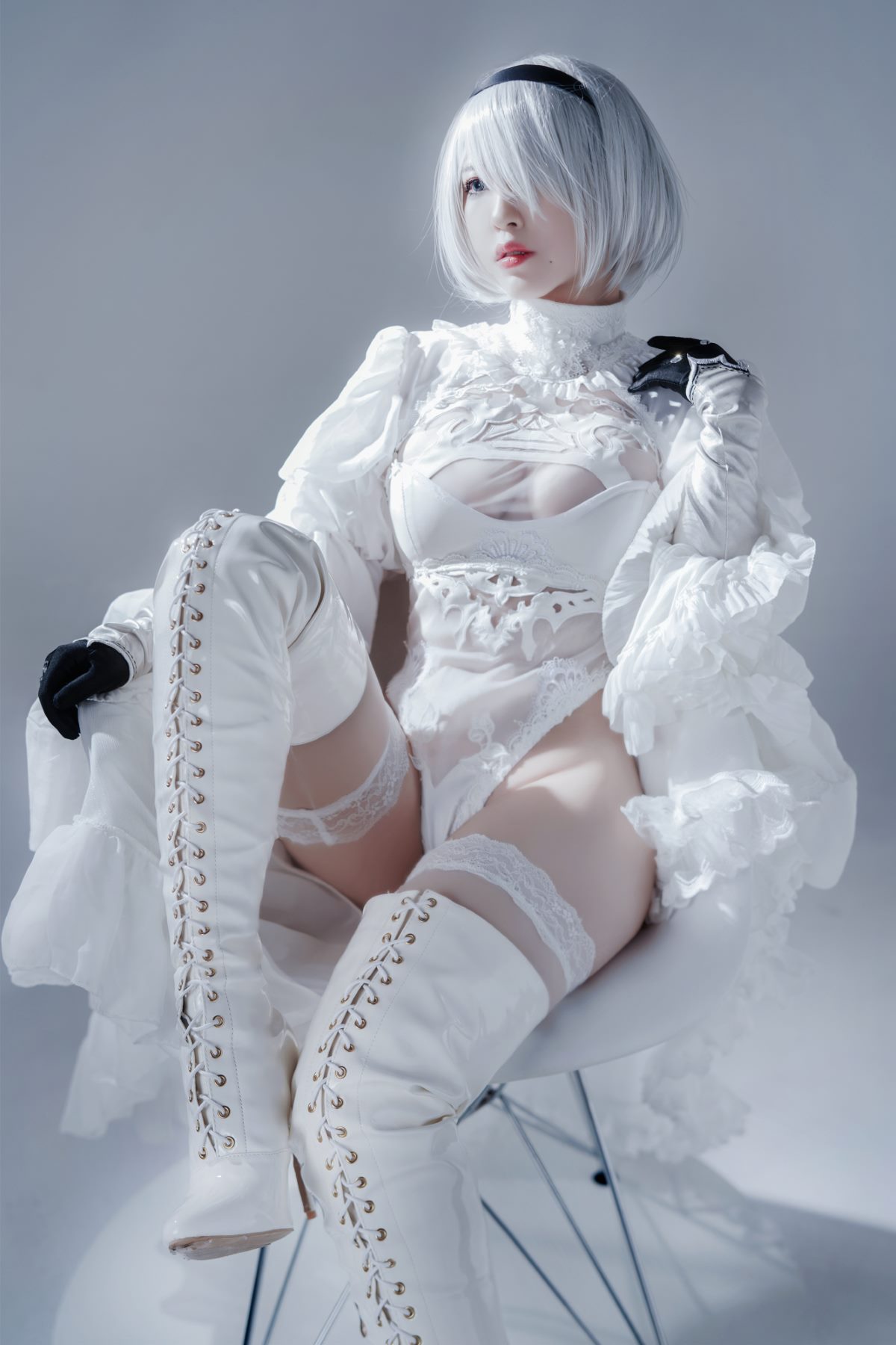 Coser@半半子 Vol 030 Automataヨルハ二号B型 白いドレス 0019 5914596849.jpg