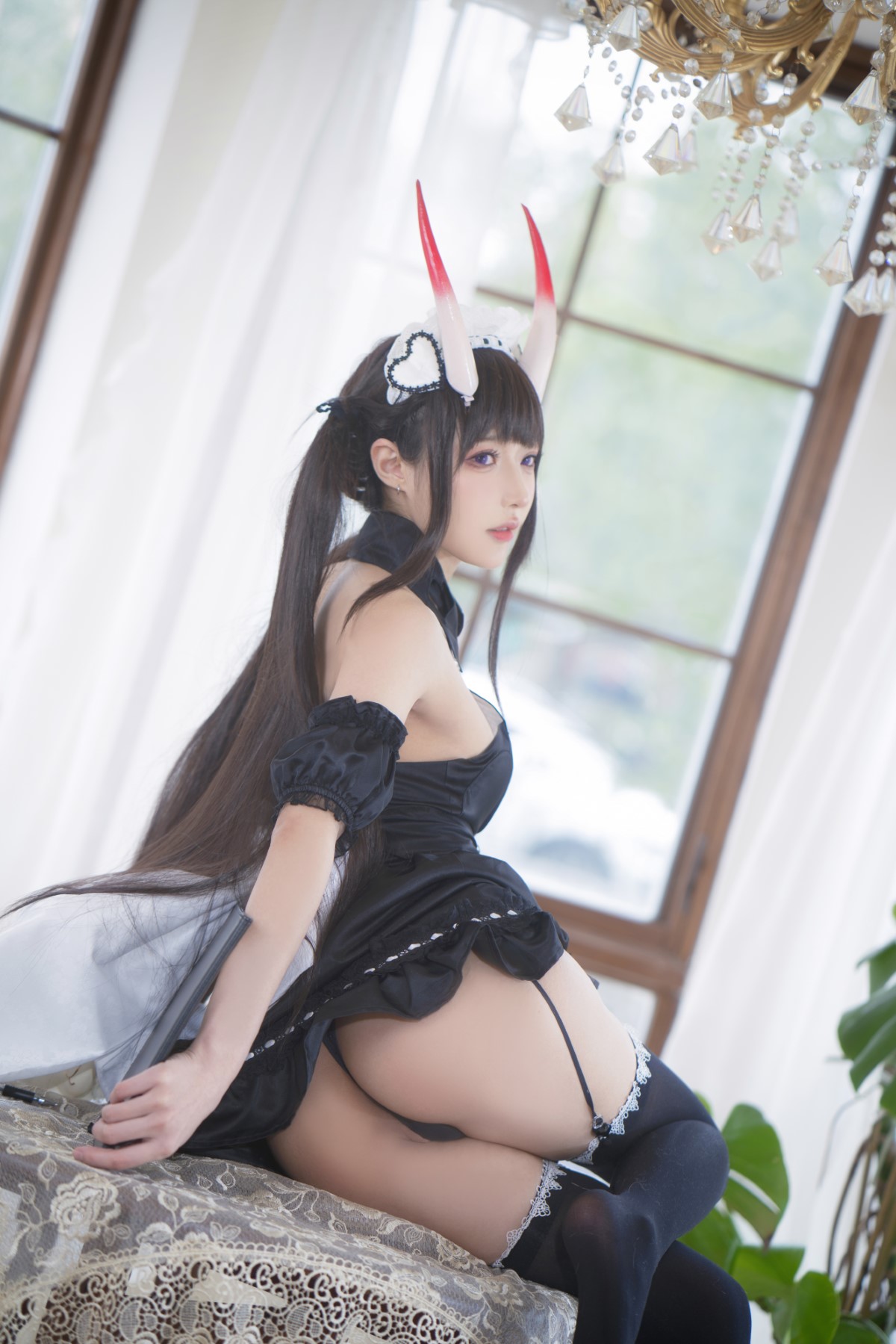 Coser@阿包也是兔娘 Vol 048 1月舰长图包 能代女仆 0004 5669583450.jpg