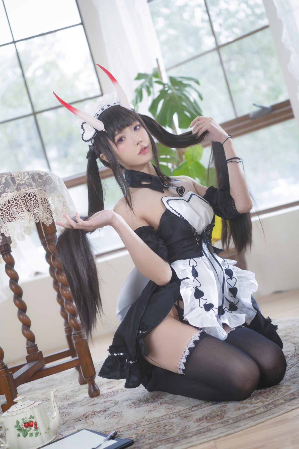 Coser@阿包也是兔娘 Vol 048 1月舰长图包 能代女仆 0007 8700939898.jpg