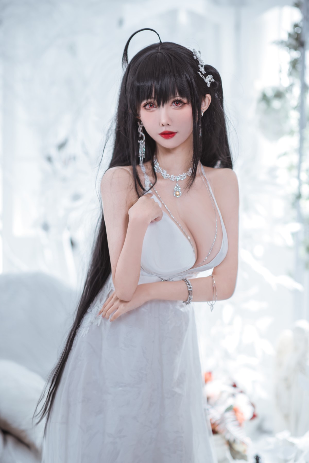 Coser@仙女月 Vol 008 大凤纯白婚纱 0023 8997712675.jpg