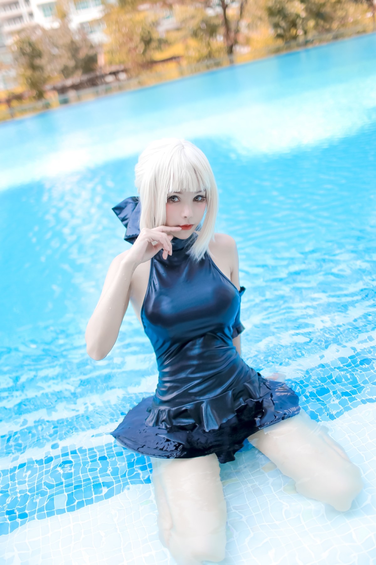 Coser@Kitkat Cosplay 9 Saber Alter Swimsuit 0015 8872688124.jpg