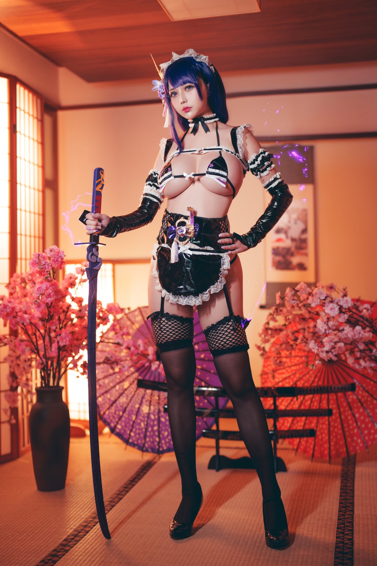 Coser@Okita Rinka Raiden Shogun Maid 0001 0458236310.jpg