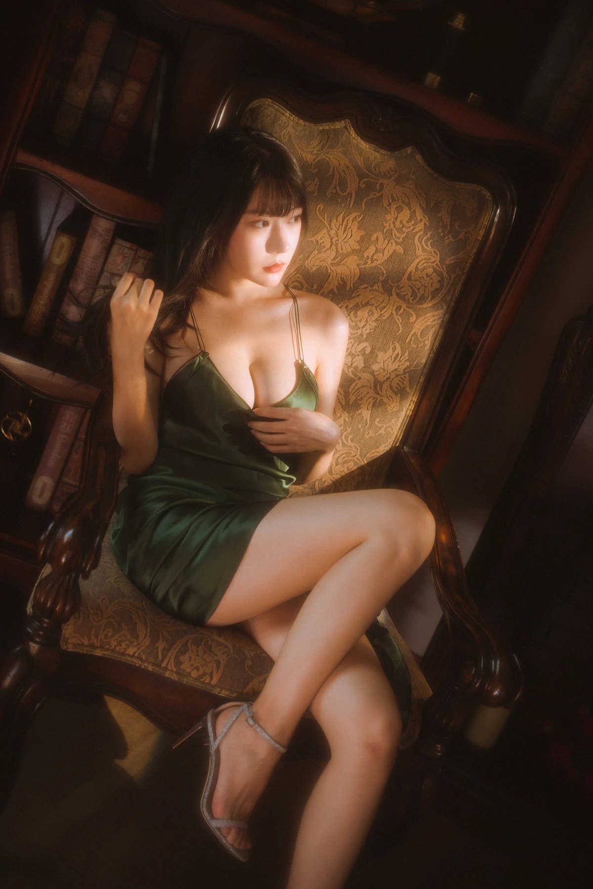 Coser@香草喵露露 Vol 046 杨枝甘露 绿色连衣裙 0025 4743223120.jpg