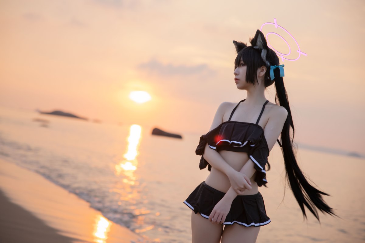 Coser@G44不会受伤 Vol 085 碧蓝档案 黑見芹香 海边泳装 0007 2318127827.jpg