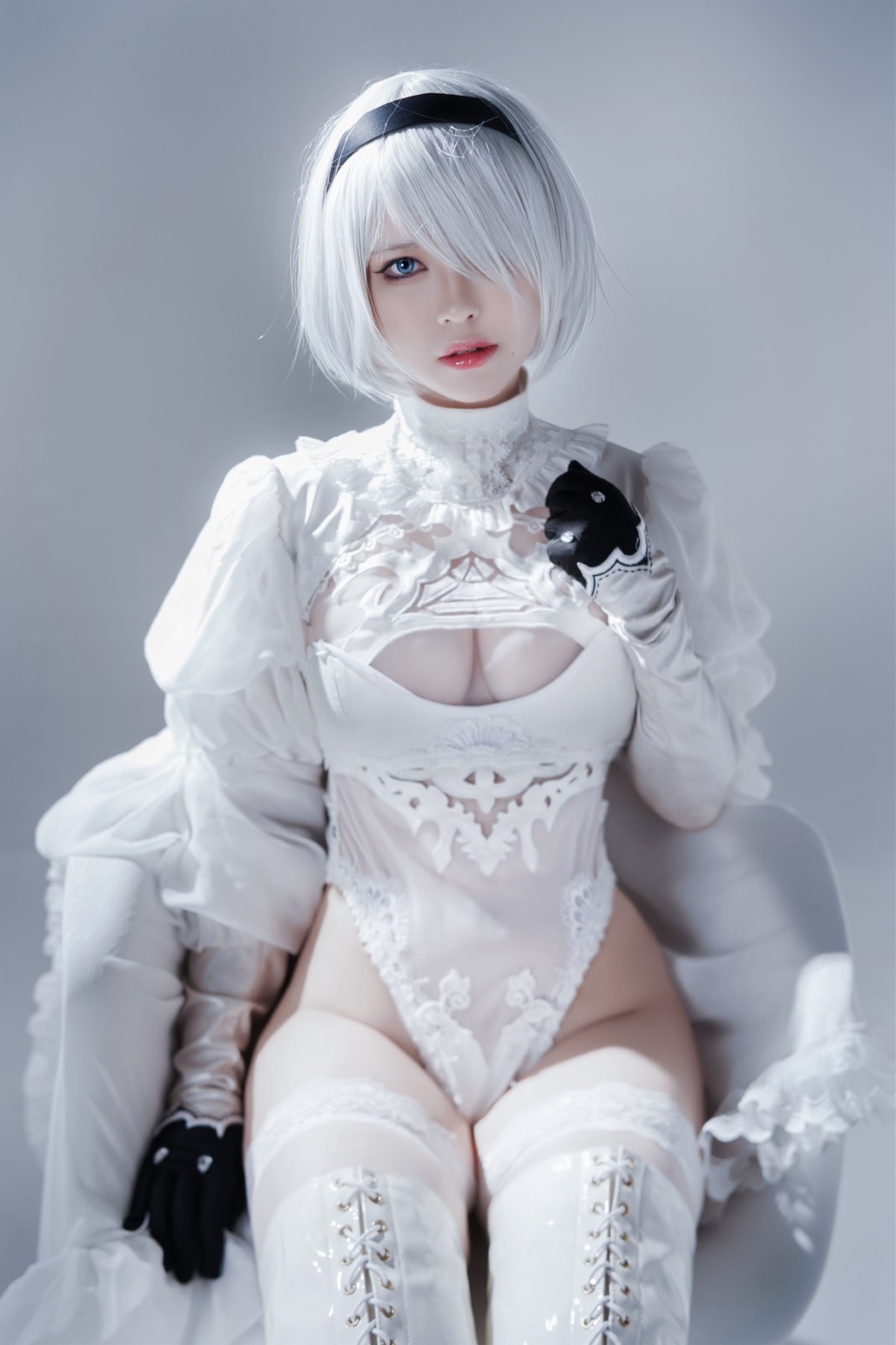 Coser@半半子 Automataヨルハ二号B型 白いドレス 0014 6495490608.jpg