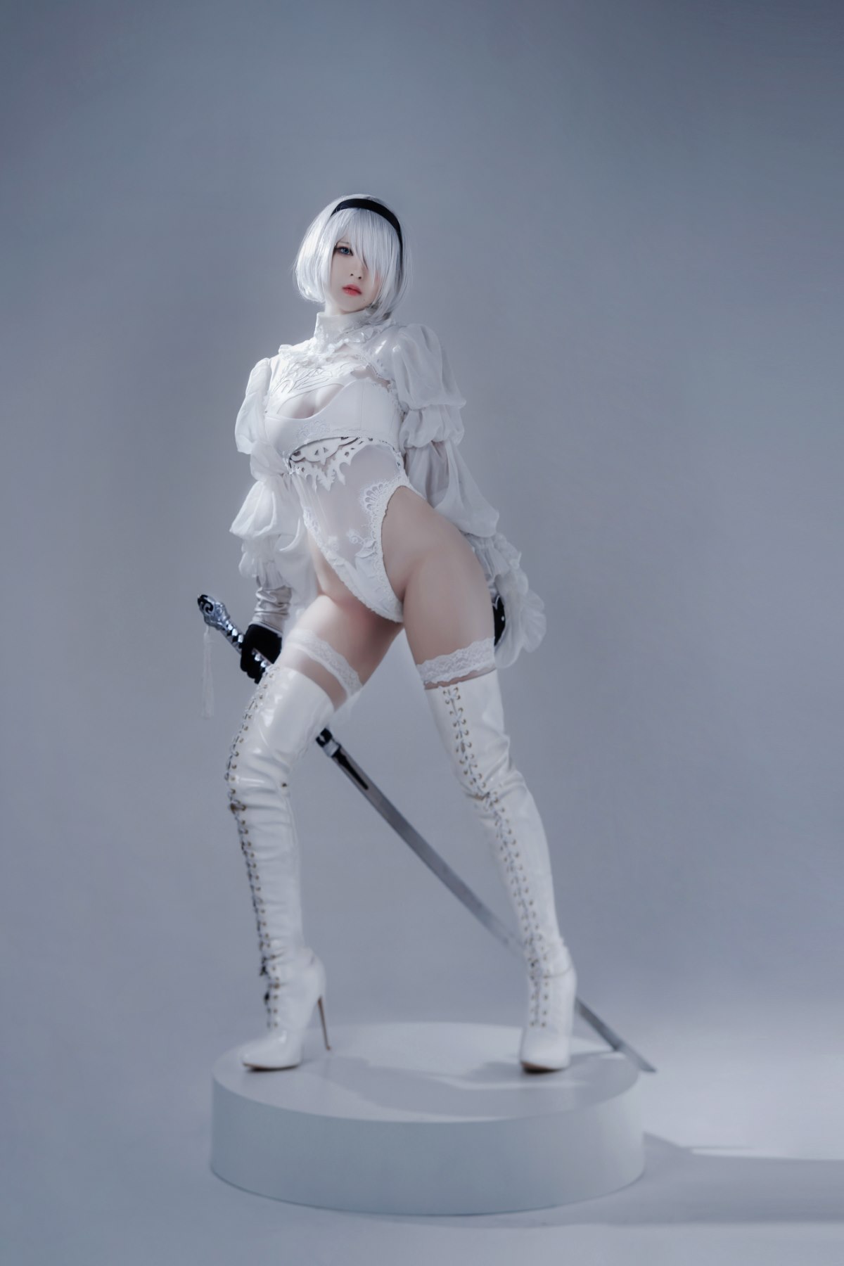 Coser@半半子 Automataヨルハ二号B型 白いドレス 0027 5985323946.jpg