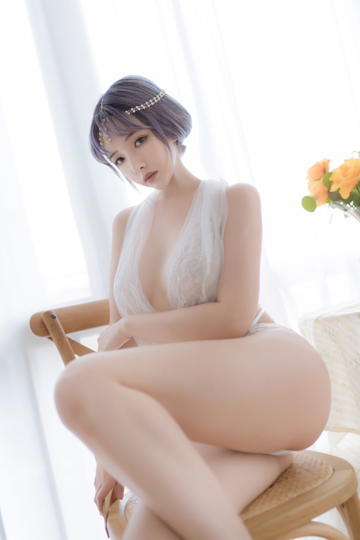 Coser@雯妹不讲道理 Vol 084 白色希腊 0007 7582005720.jpg