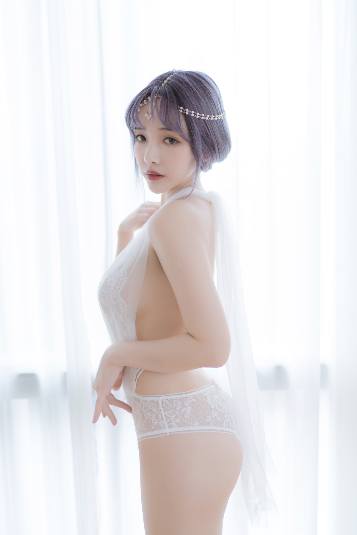 Coser@雯妹不讲道理 Vol 084 白色希腊 0018 9821430191.jpg