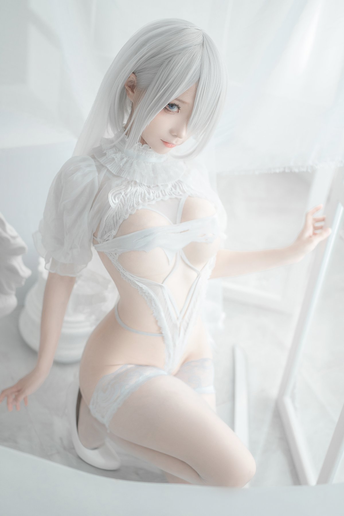 Coser@蠢沫沫 Vol 140 2B 白婚纱 0026 6240919395.jpg