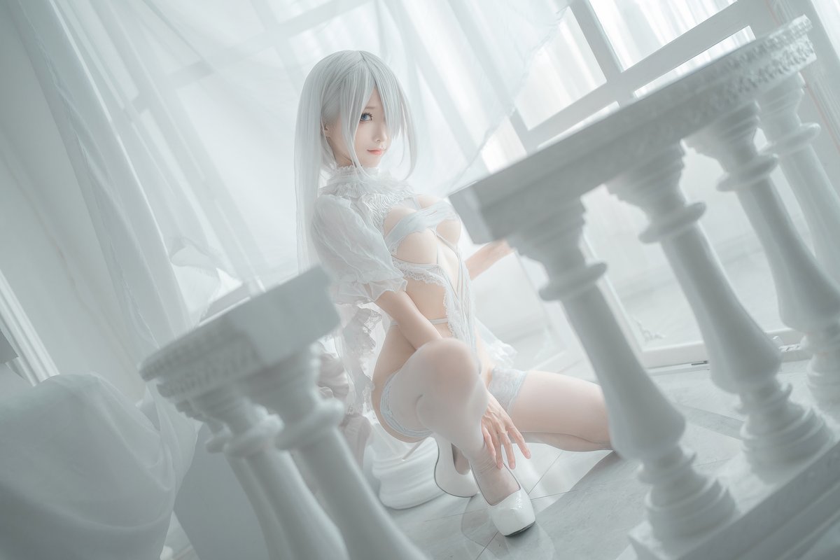 Coser@蠢沫沫 Vol 140 2B 白婚纱 0030 3746256112.jpg