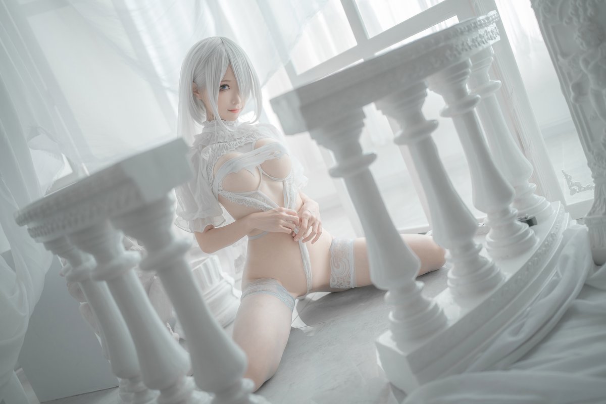 Coser@蠢沫沫 Vol 140 2B 白婚纱 0040 3813592852.jpg