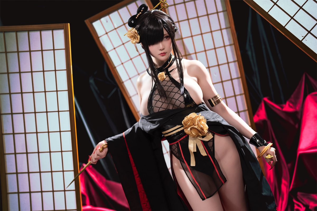 Coser@星之迟迟Hoshilily 圣诞节 约尔 同人和风战斗服 0010 9210767974.jpg