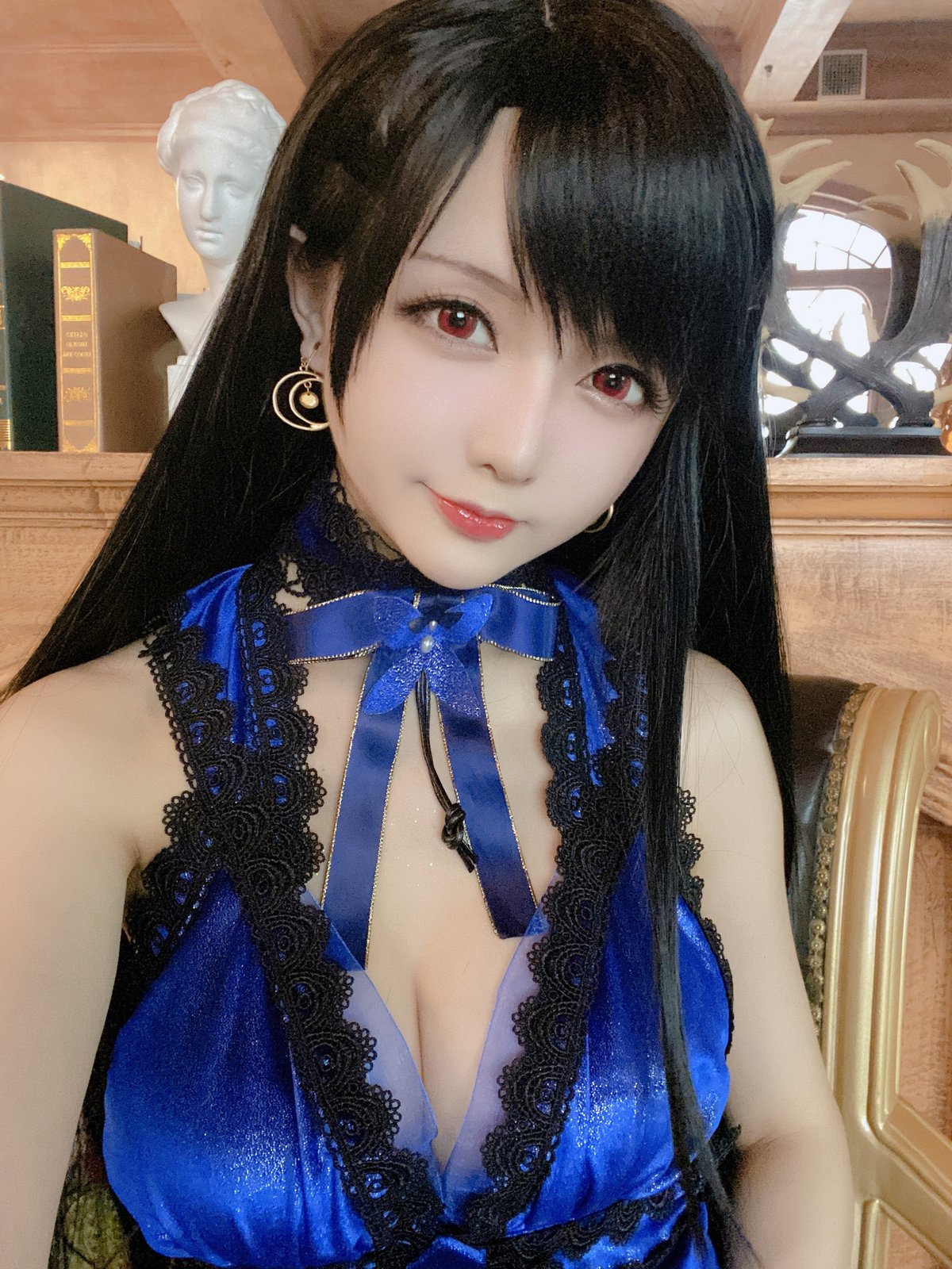 Coser@星之迟迟Hoshilily 蒂法蓝礼服 0029 4362964563.jpg