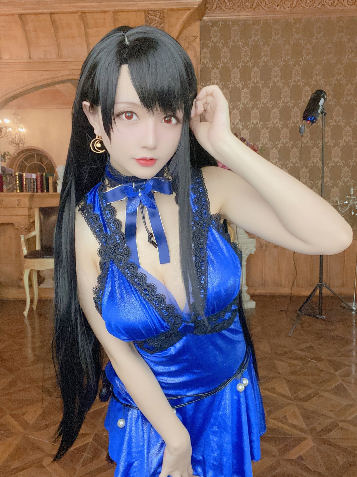 Coser@星之迟迟Hoshilily 蒂法蓝礼服 0040 8647745202.jpg