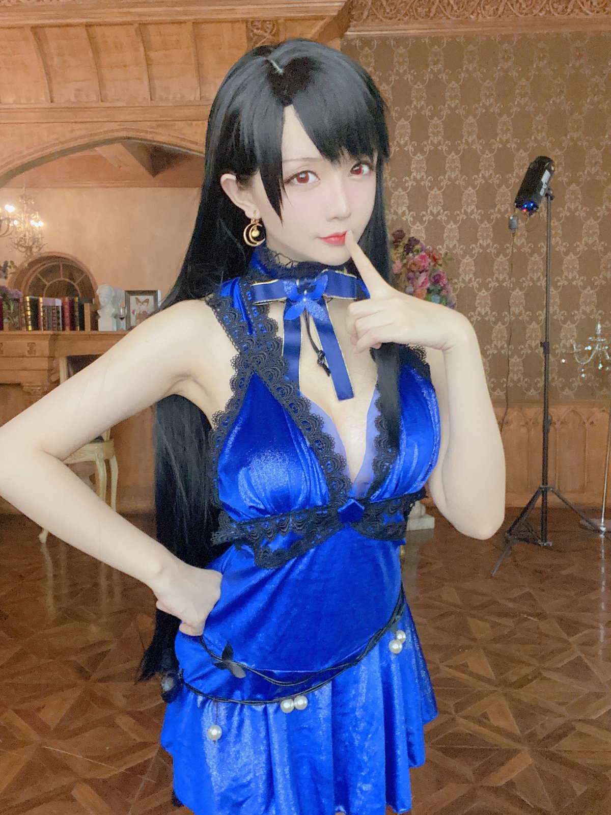 Coser@星之迟迟Hoshilily 蒂法蓝礼服 0042 9123083171.jpg