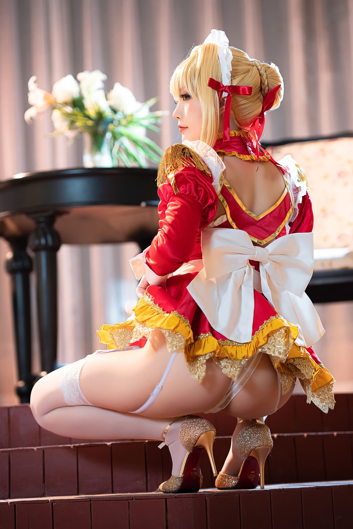 Coser@星之迟迟Hoshilily Nero Claudius maid FGO 0002 8146732426.jpg