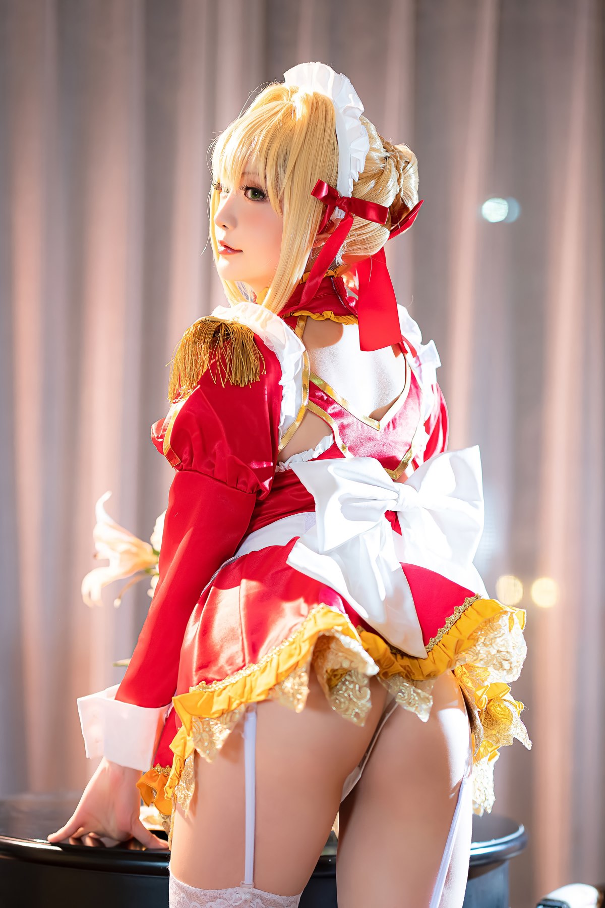 Coser@星之迟迟Hoshilily Nero Claudius maid FGO 0003 6534879246.jpg