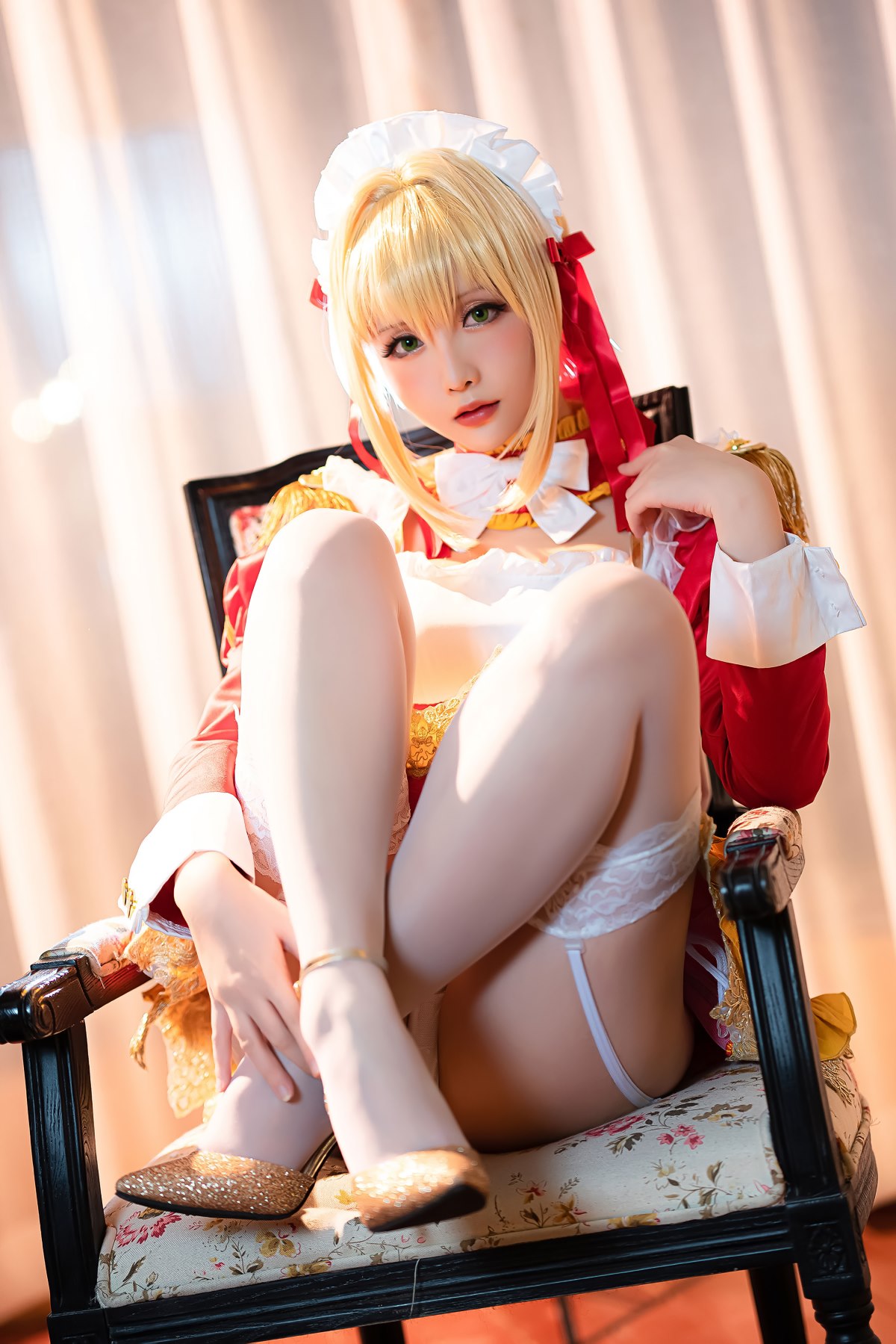 Coser@星之迟迟Hoshilily Nero Claudius maid FGO 0010 7447982211.jpg