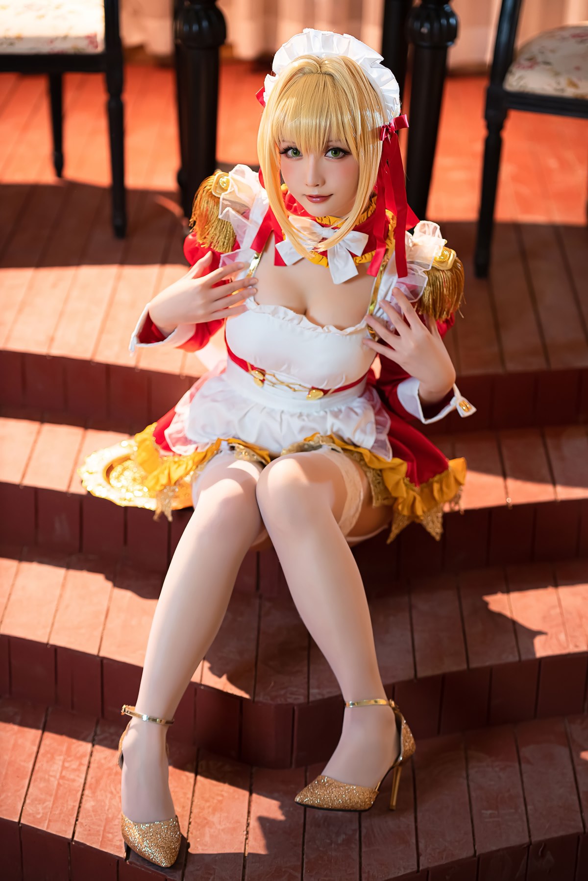 Coser@星之迟迟Hoshilily Nero Claudius maid FGO 0016 5352206001.jpg