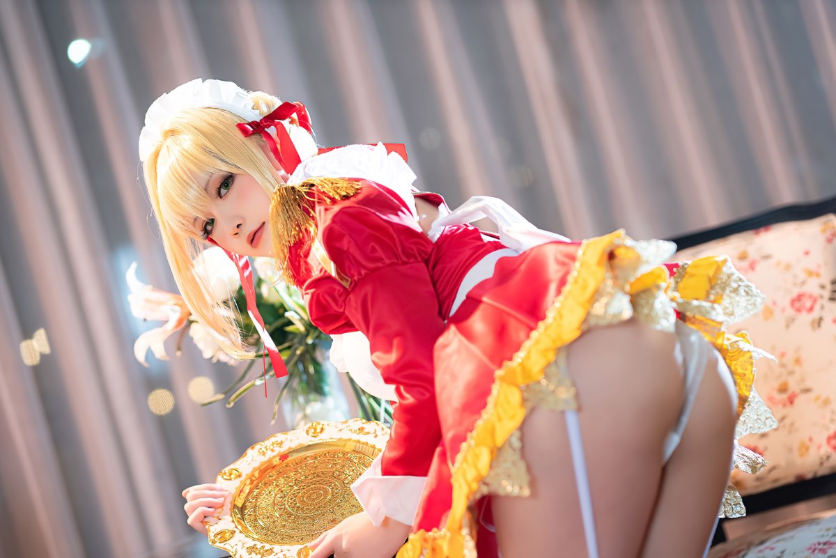 Coser@星之迟迟Hoshilily Nero Claudius maid FGO 0021 9909091768.jpg