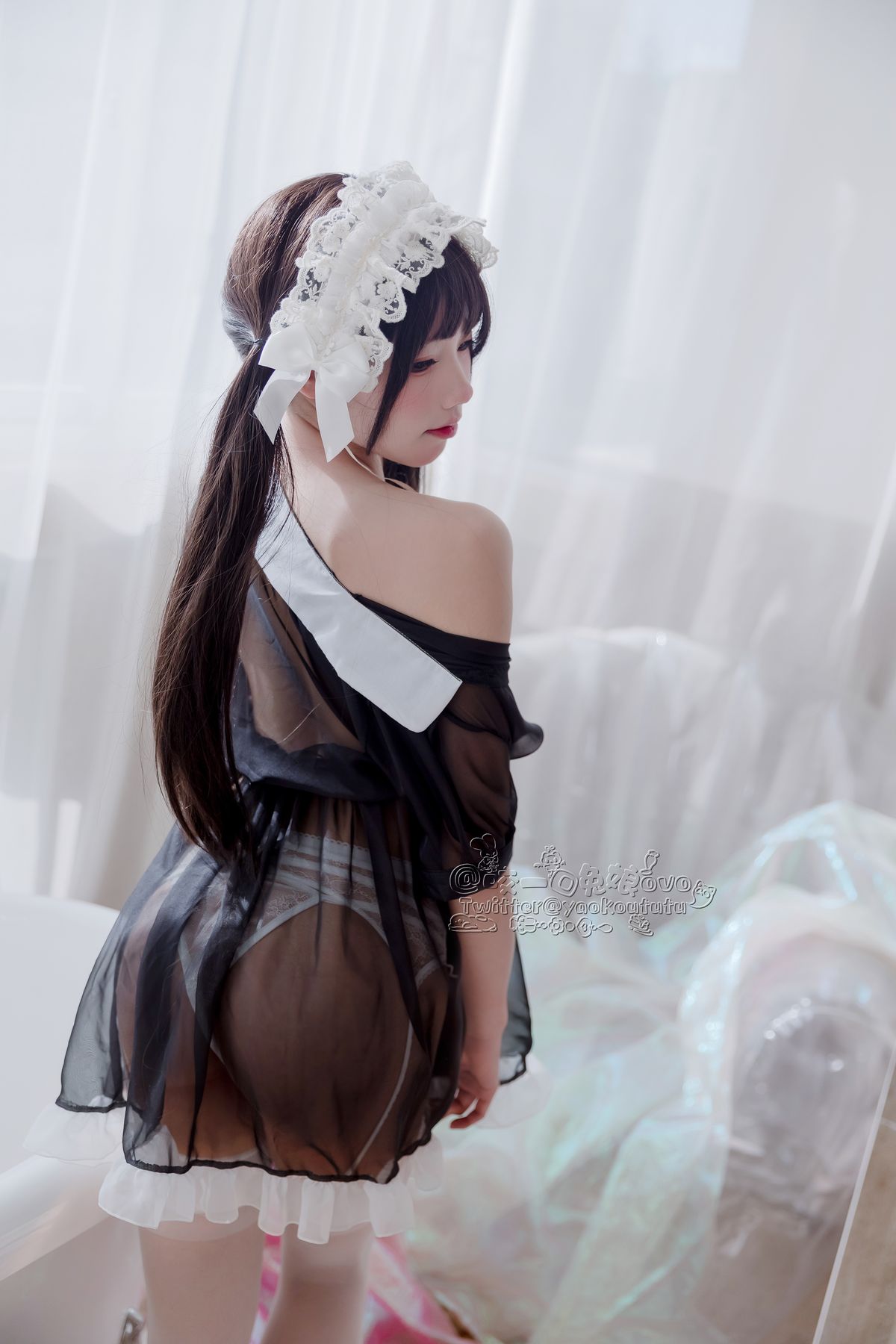 Coser@黏黏团子兔 黑白女仆 0036 7695380796.jpg