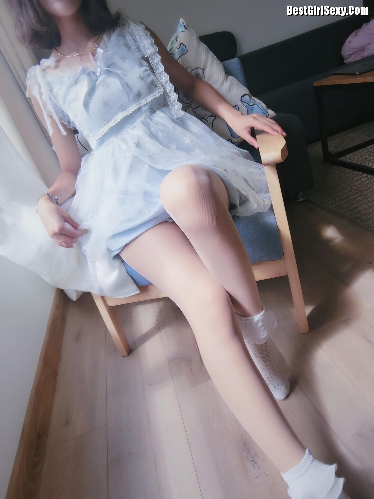 Coser@布丁大法 Pudding Dafa 透纱蕾丝白袜 0009 8552071980.jpg