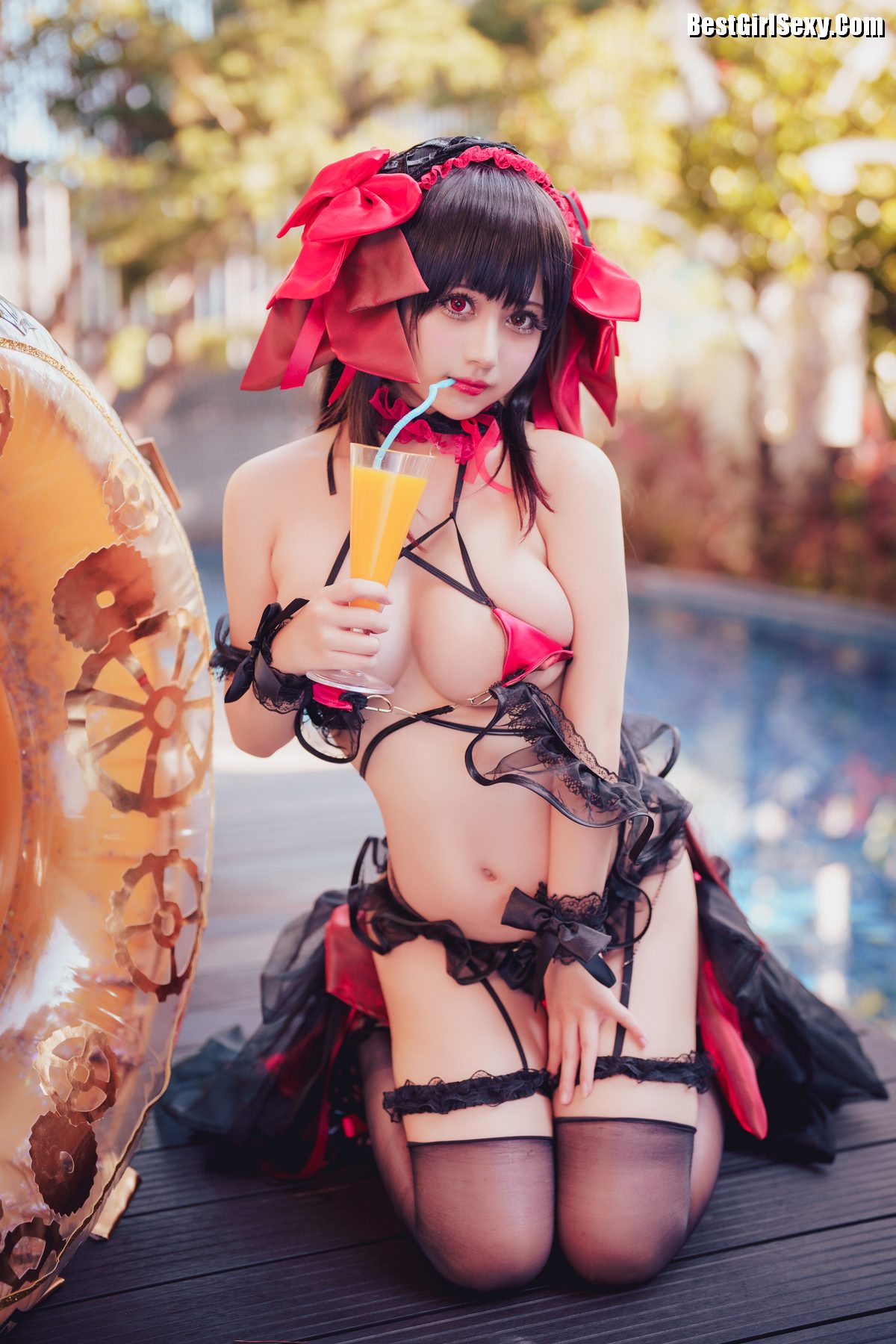 Coser@沖田凜花Rinka 时崎狂三 Kurumi Tokisaki 0008 8553406999.jpg