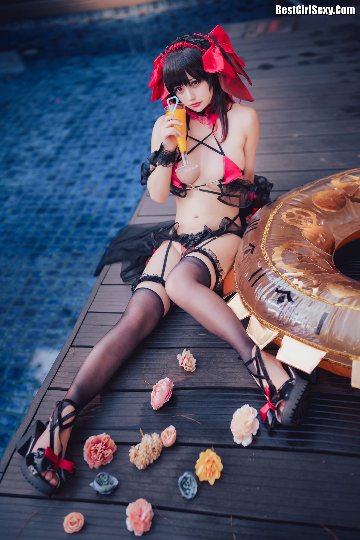 Coser@沖田凜花Rinka 时崎狂三 Kurumi Tokisaki 0015 0388026906.jpg