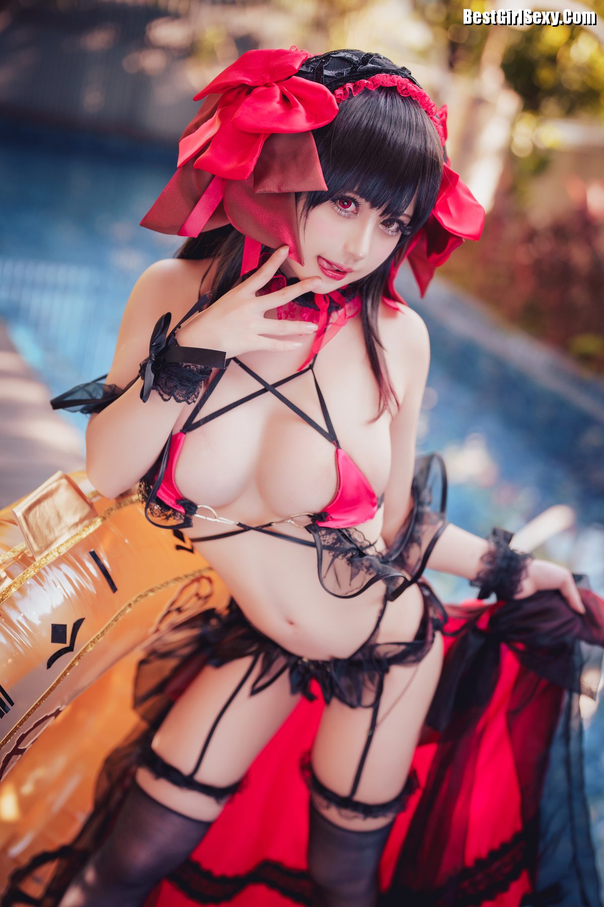 Coser@沖田凜花Rinka 时崎狂三 Kurumi Tokisaki 0025 4393504071.jpg