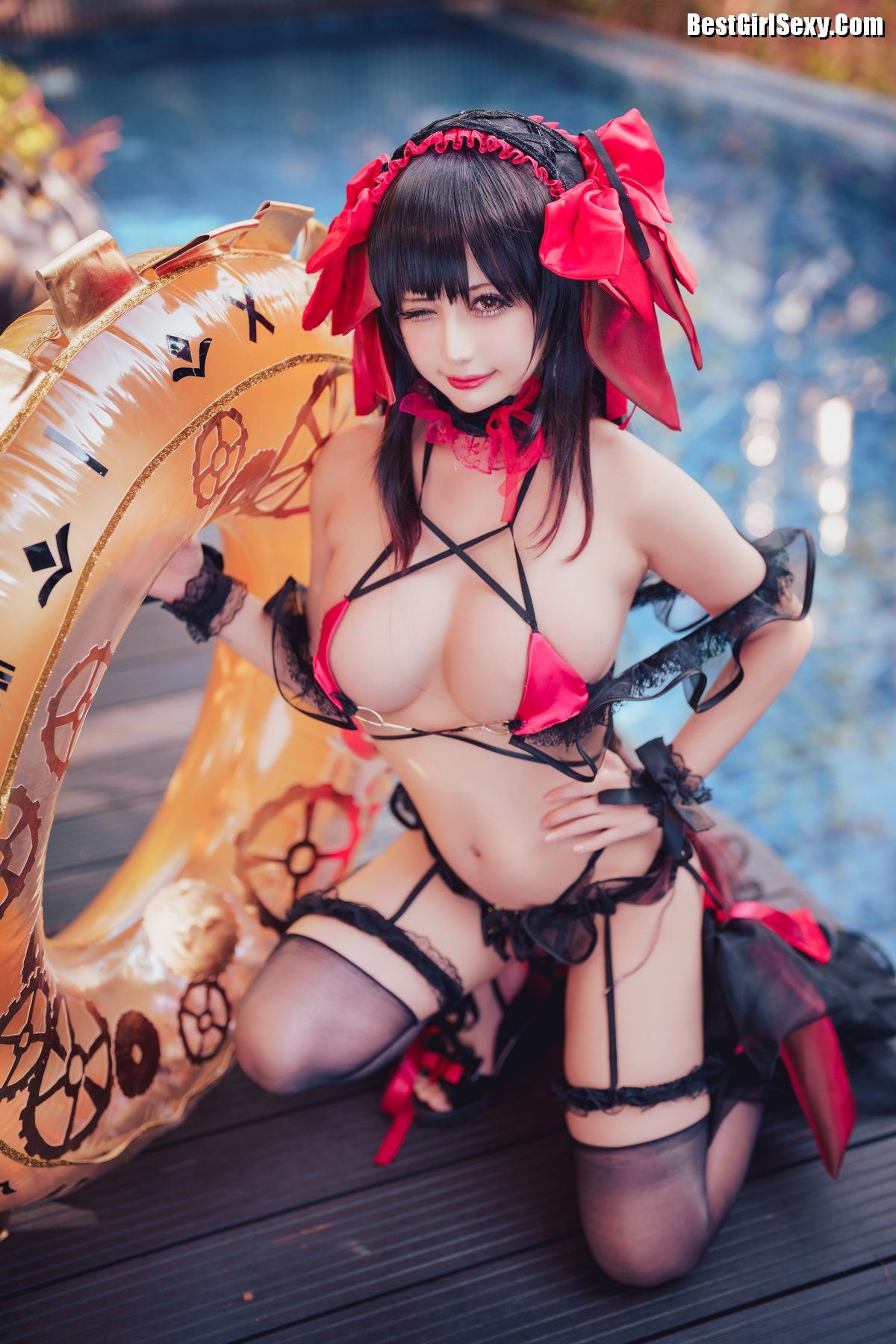 Coser@沖田凜花Rinka 时崎狂三 Kurumi Tokisaki 0028 7250783635.jpg