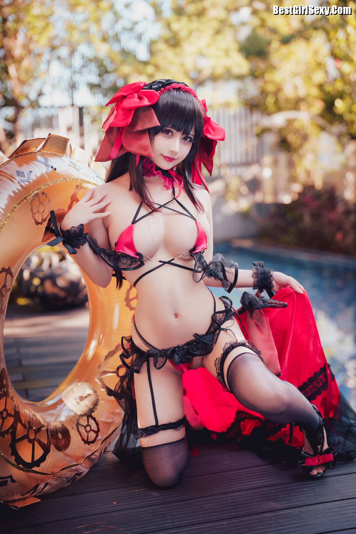 Coser@沖田凜花Rinka 时崎狂三 Kurumi Tokisaki 0029 2810783628.jpg