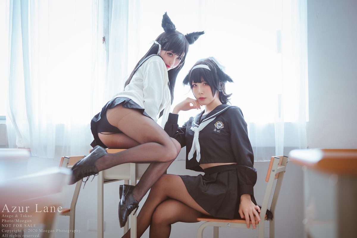 Coser@沖田凜花Rinka 椎名くるみ Shiina Kurumi Azur Lane 爱宕高雄 Sailor Suit アズールレーン 0004 3675023150.jpg