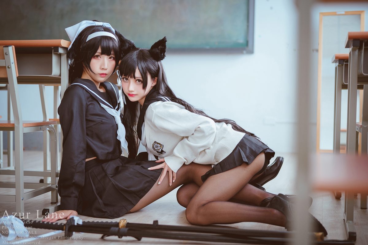 Coser@沖田凜花Rinka 椎名くるみ Shiina Kurumi Azur Lane 爱宕高雄 Sailor Suit アズールレーン 0006 9896310978.jpg