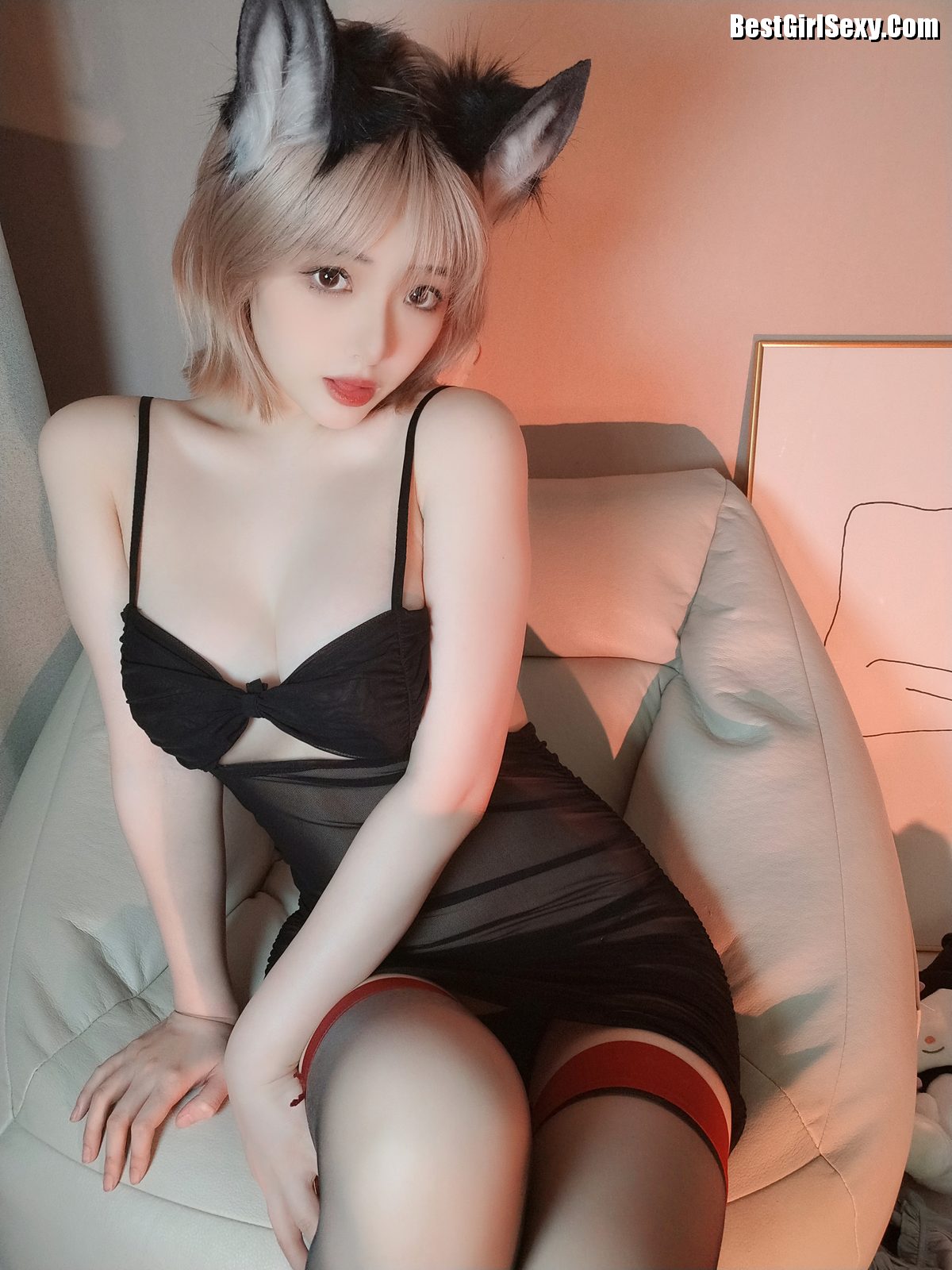 Coser@雯妹不讲道理 No 122 3月礼包 黑红丝 0003 7547711390.jpg