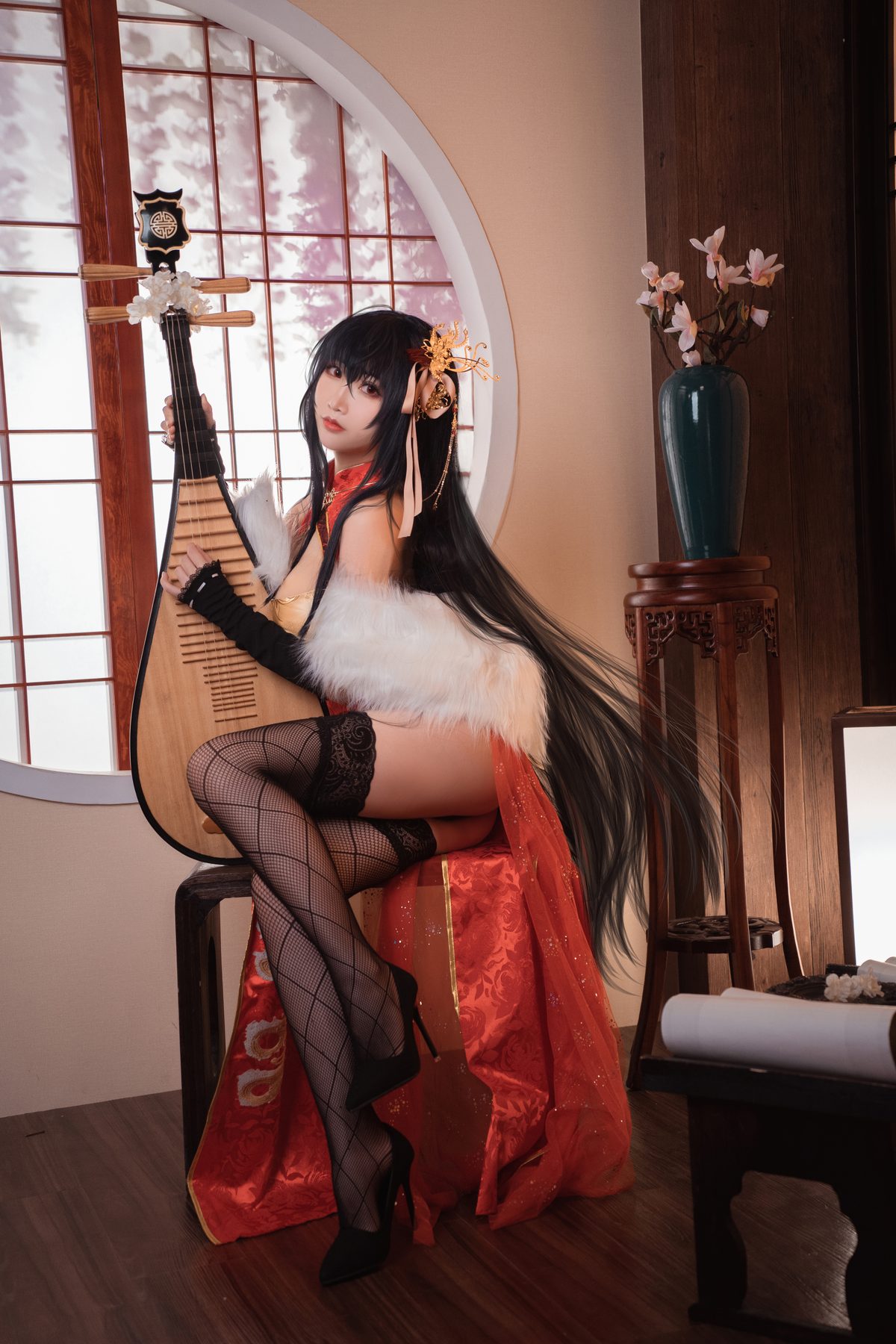 Coser@面饼仙儿 No 098 大凤旗袍 0002 4271557818.jpg