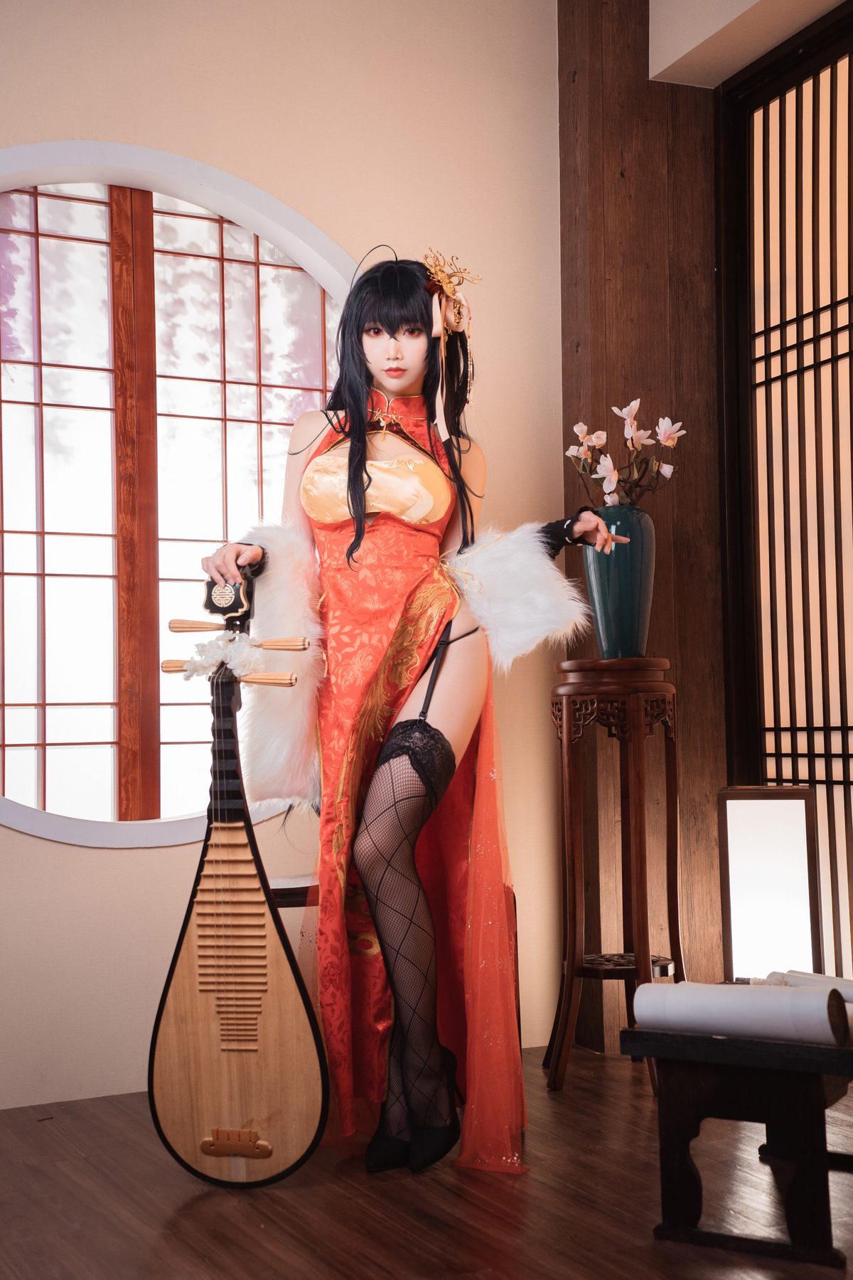 Coser@面饼仙儿 No 098 大凤旗袍 0006 7123913032.jpg