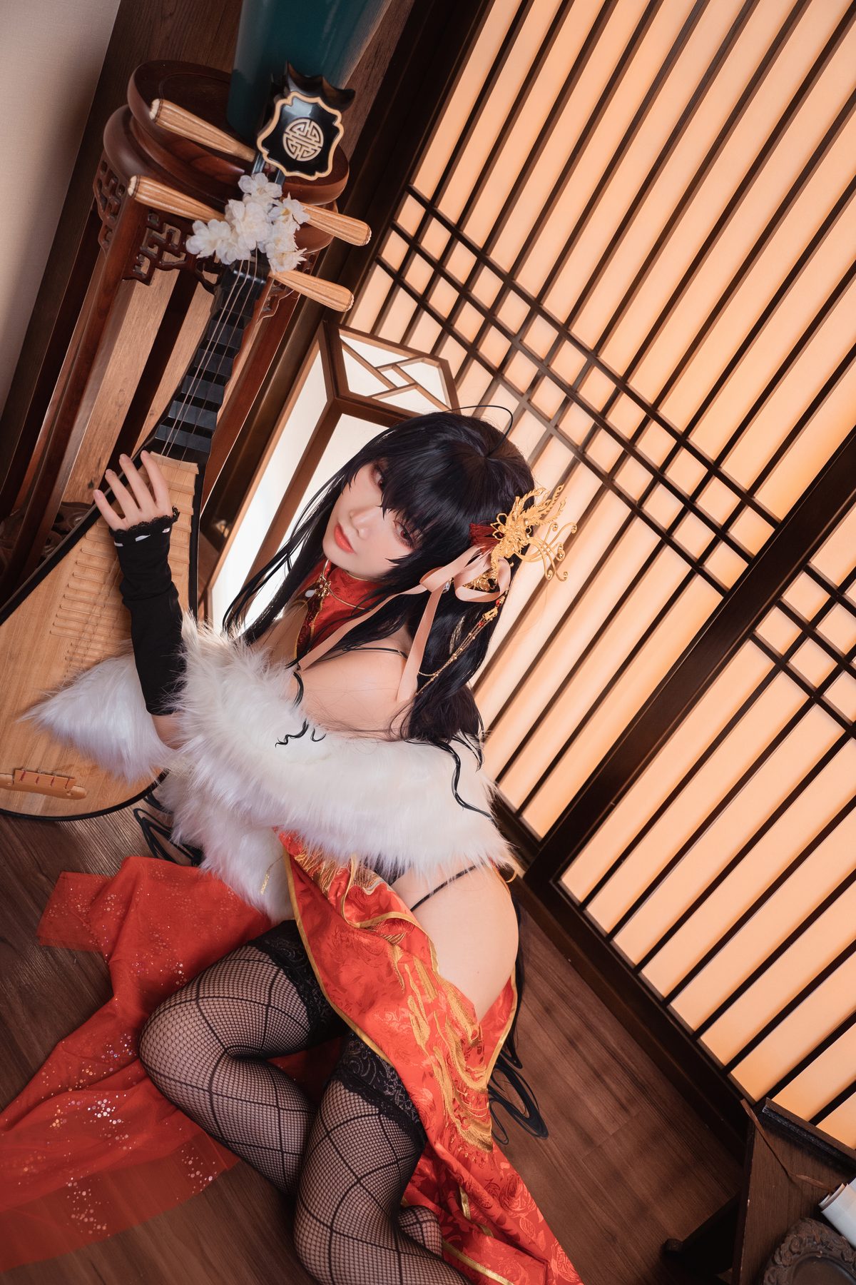 Coser@面饼仙儿 No 098 大凤旗袍 0009 9143546786.jpg