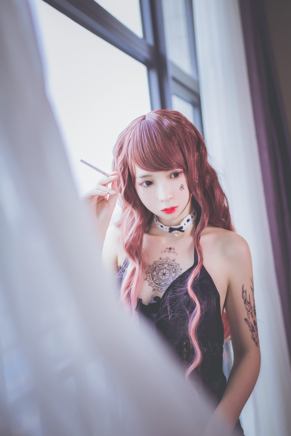 Coser@疯猫ss 黑色吊带袜 0008 3204905480.jpg