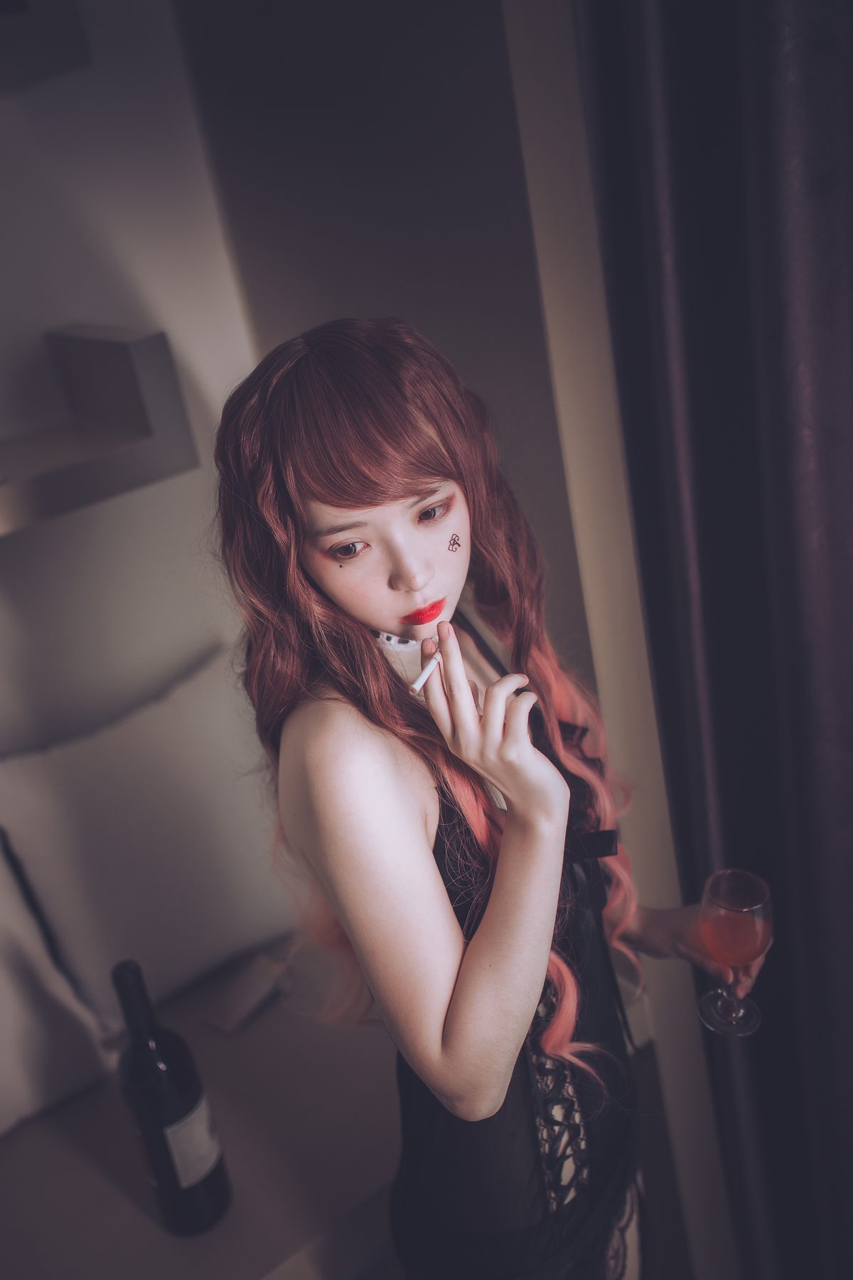 Coser@疯猫ss 黑色吊带袜 0019 4675264406.jpg