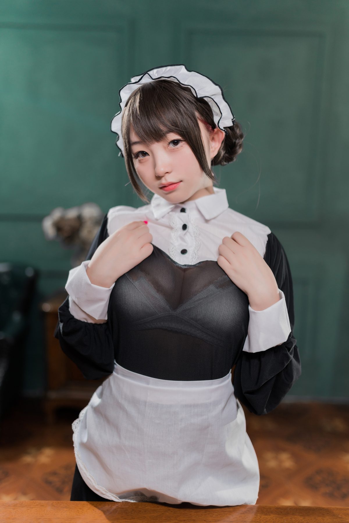 Coser@花铃 黑丝透明短裙女仆 0034 6030268997.jpg