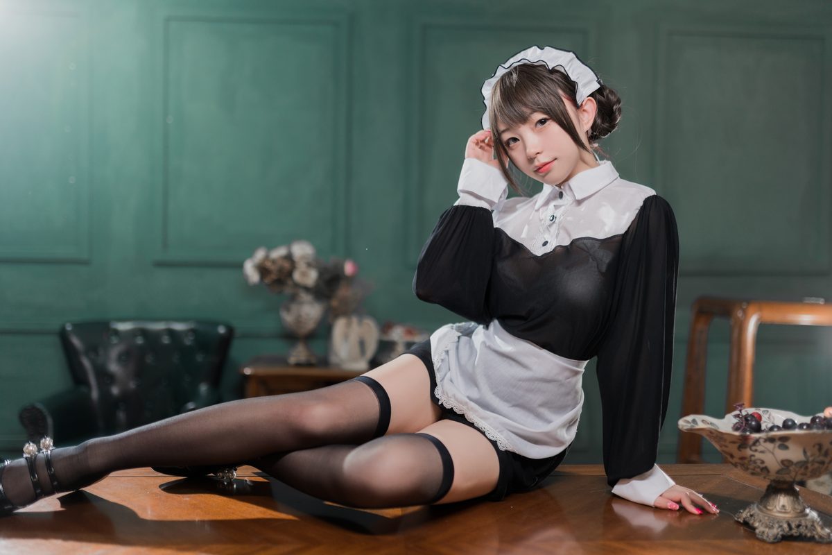 Coser@花铃 黑丝透明短裙女仆 0045 3210383511.jpg