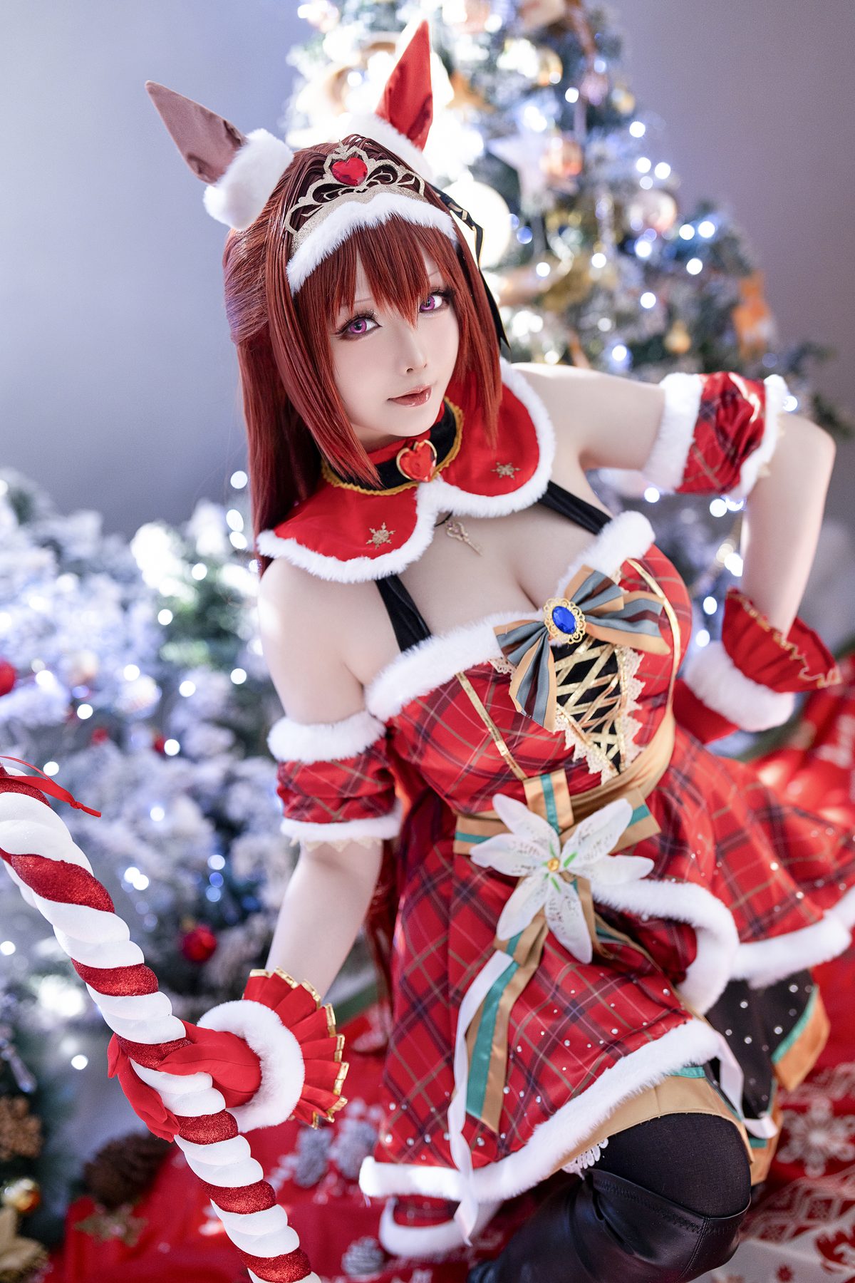 Coser@星之迟迟Hoshilily 2023年12月计划A 赛马娘 大和赤骥 圣诞衣装 0002 6852713379.jpg